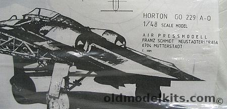 Air Pressmod 1/48 Horton GO 229-A-0 plastic model kit